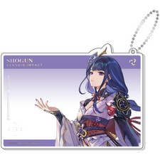 miHoYo Genshin Impact Anniversary Raiden Shogun A Keychain Acrylic Card Official