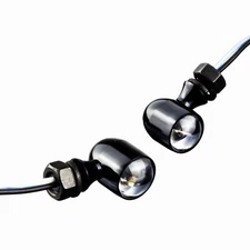 Eagle Lights Mini Bullet Amber LED Turn Signal Lights & Mounting Brackets 2 PCs