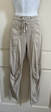 JAMES PERSE Khaki Beige Cotton Twill Drawstring Slim Leg Pants Sz 2 WKLP1730CU