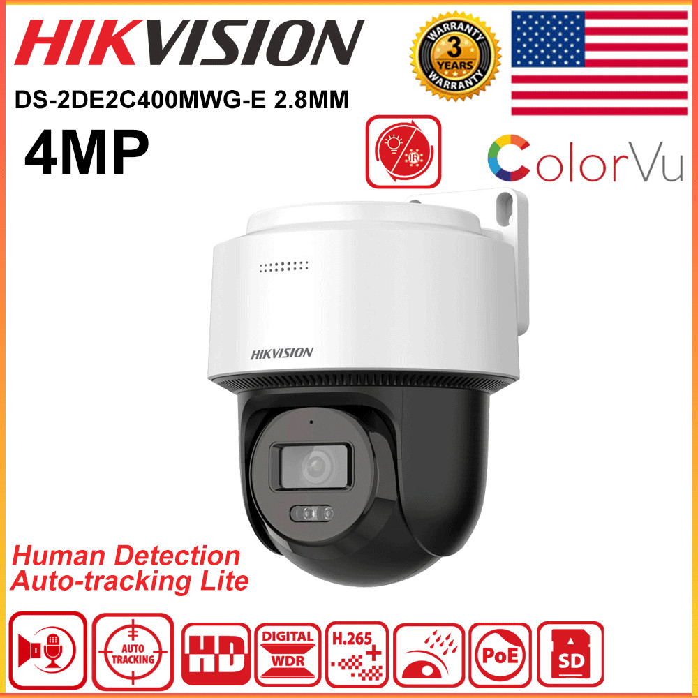 Hikvision 16CH Camera System 4MP ColorVu Auto-track IP Camera 2-Way Audio Lot