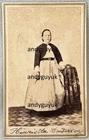 CDV DUTCH FLAT CALIFORNIA LADY NAMED HENRIETTA ANDERSON GOLD RUSH PHOTO COFFIN