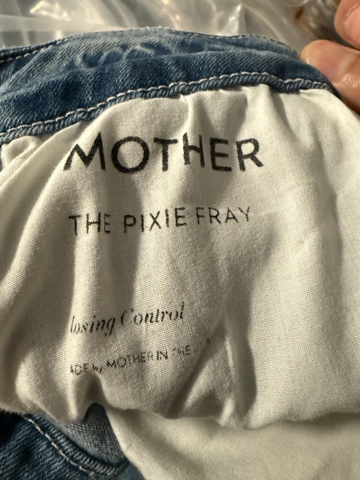 Mother Pixie Fray Distressed Button-Fly Skinny Je… - image 4