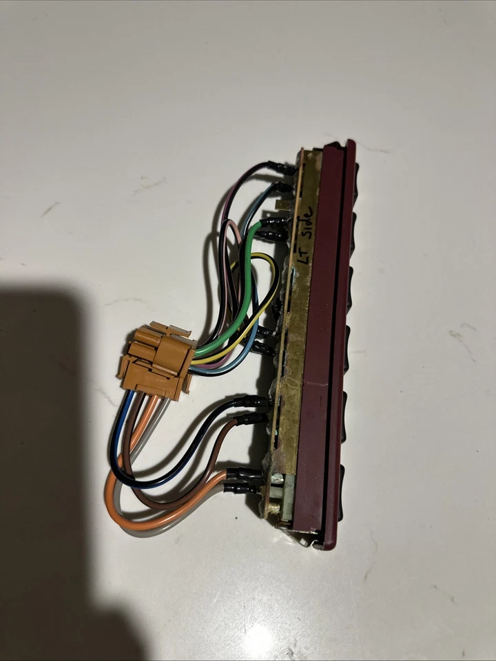 Painel interruptor de controle de assento elétrico Cadillac Allante 1987-1995 lado esquerdo - MARROM - Imagem 2 de 4