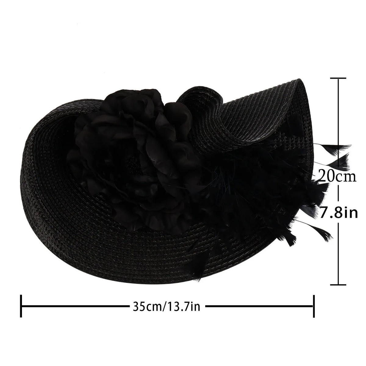 4627 Fascinators Hats For Women Tea Party Kentucky Fascinator Elegant Derby SHEIGUANNI Kentucky Fascinators Hats for Women - Vintage Tea  main image 3