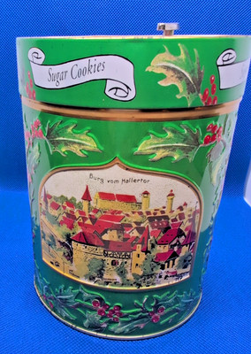 2005 Lambertz Aachen Sugar Cookies Music Box Metal Tin Landmarks Germany