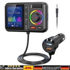 FM Transmitter Auto Bluetooth KFZ Radio Adapter Dual USB Ladegerät für Handy