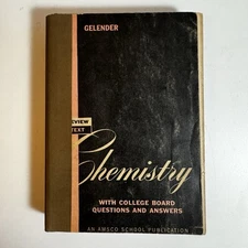 Chemistry Amsco School Publication Vintage PB 1959 College Textbook Educational