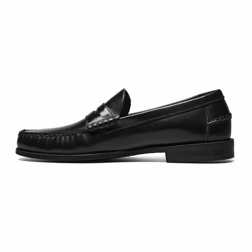 Mocassins Florsheim Berkley en cuir lisse noir moc toe penny dress (taille homme USA) - Photo 3/7