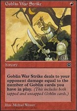 1x Goblin War Strike Heavy Play MTG Magic - Kid Icarus -