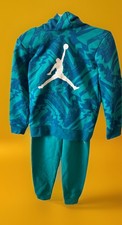 NWT Air Jordan Track Suit - Hoodie and Jogging Pant  French Blue/Green  Size 6