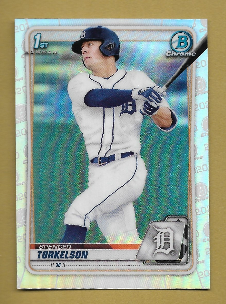 SPENCER TORKELSON 2020 TOPPS BOWMAN CHROME 1ST REFRACTOR RC CARD #BD-121 MLB