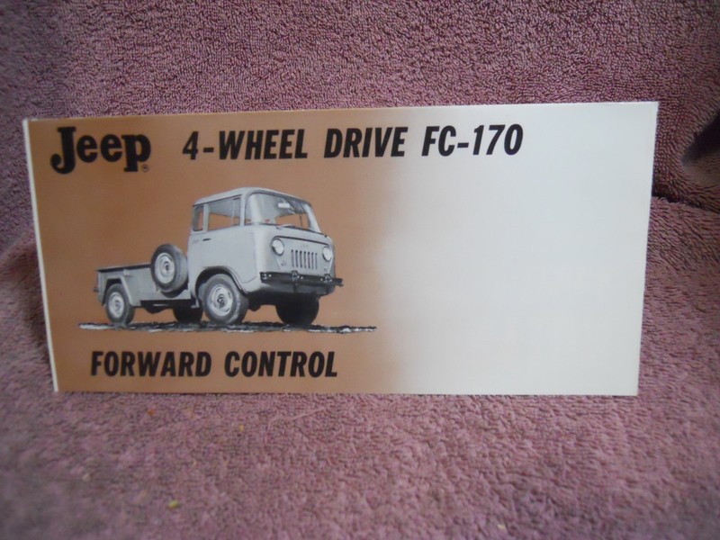 1960's Orig WILLYS JEEP FC-170 & 150 4-WHEEL DRIVE brochure