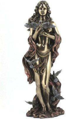 Aphrodite (Venus) Greek Roman Goddess of Love Statue, Real Bronze Powder Cast 12
