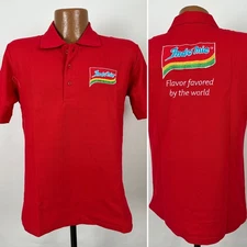 Indo Mie Polo Shirt Men M Slim Indonesian Mi Goreng Instant Noodles Embroidered