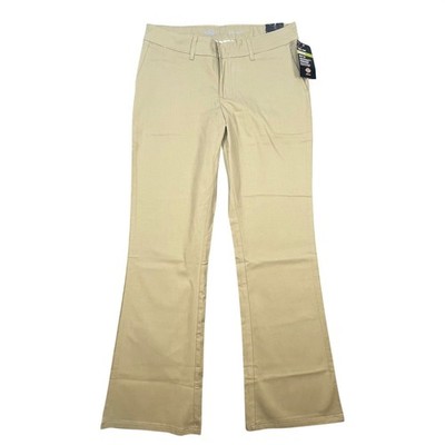 Dickies Tan Flex Twill Slim Fit Boot Cut Pants Women 8 R