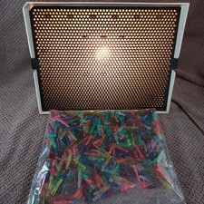 VINTAGE ORIGINAL 1967 LITE BRITE by HASBRO with Pegs - No Box or Templates