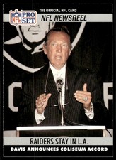 1990 Pro Set Al Davis Los Angeles Raiders #786