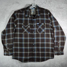 Dixxon Flannel Shirt Apache 13th Anniversary Edition 18 Sz XL Extra Large Brown
