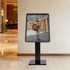 Black Floor Standing Menu Sign Holder for Menus, Posters & Commercial No...