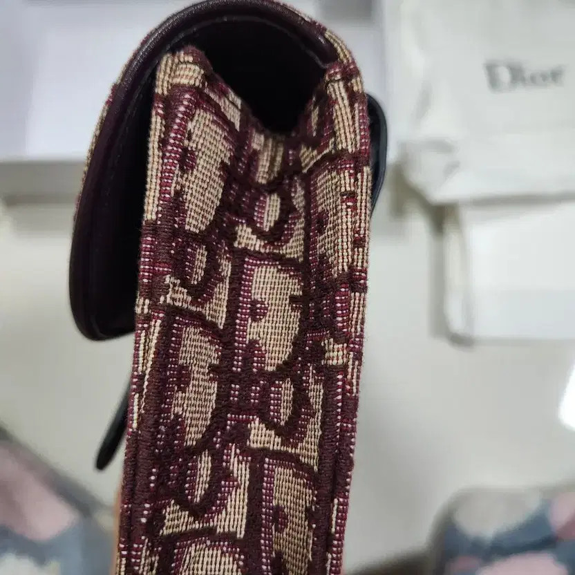 Dior Belt Bag, Authentic Burgundy, Minor Wear thumbnail 9