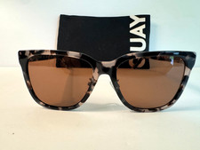 QUAY Wired Standard Sunglasses Tortoise Frame- Smoke Polarized Lense
