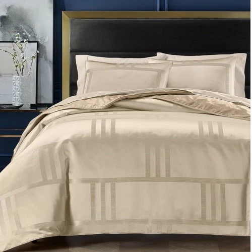 Hotel Collection Structure KING Duvet Cover + KING Shams GOLD $500