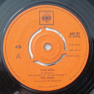 Pete Seeger - Little Boxes (7'', Single) (Near Mint (NM or M-)) - 3130943698