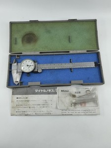 Mitutoyo 505-637-50 Dial Calipers 6-inch for Machinists W/ Case Papers Hardened