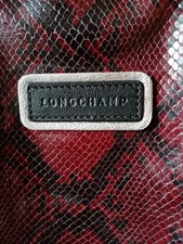Longchamp Handtasche Rot Reptiligne Neuwertig