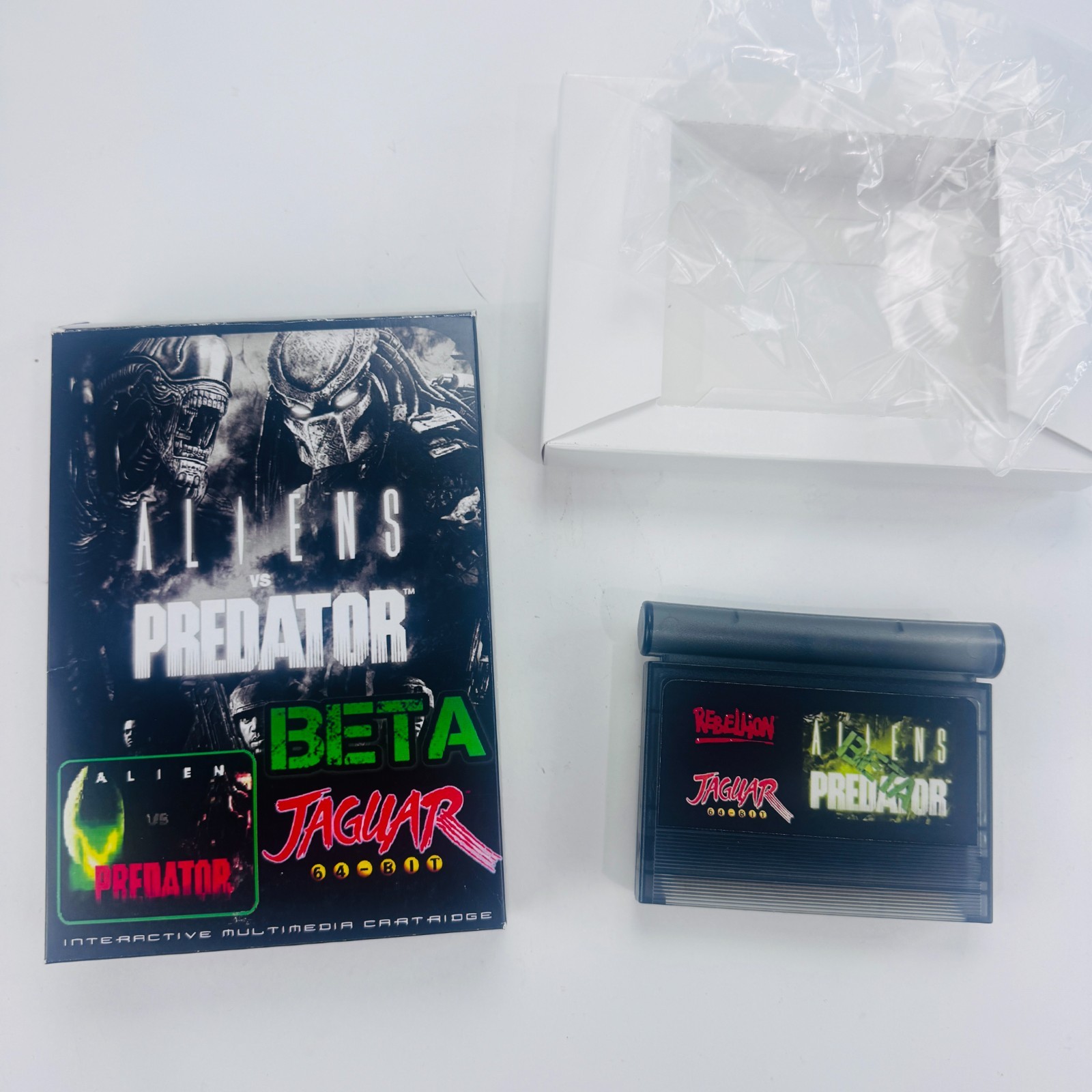 Aliens vs Predator BETA Prototype Cartridge & Box Atari Jaguar CIB RARE Alien