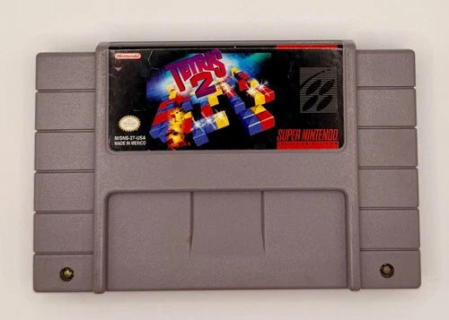 Tetris 2 Super Nintendo SNES Video Game Cartridge Only Tested and Working
