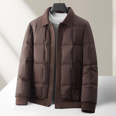 Men's Jacket Winter Workwear Standard 90% White Duck Down Warm Luxury Jackets