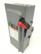 Square D  40275-939-02 Heavy Duty Safety Switch Enclosure 240VAC - 30A WORKS