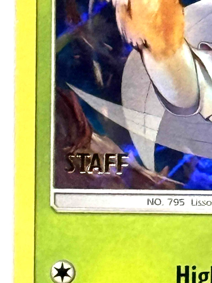 Pokemon SM Forbidden Light Pheromosa STAFF Gold Foil Stamp Prerelease Promo Card - Image 2 of 4