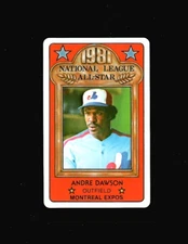 1981 Permagraphics All-Star ANDRE DAWSON credit card Expos Perma Graphics