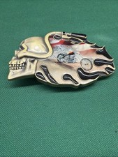 Vintage Harley Davidson Belt Buckle Moto Racing Dive Bar Biker