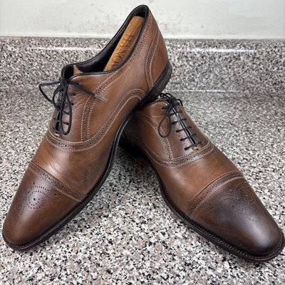 To Boot New York Adam Derrick Brown Leather Cap Toe Oxford Dress Shoes Men's 10