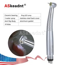 Dental Ring LED E-generator Shadowless High Speed Handpiece 4 Hole 5 Water Spray