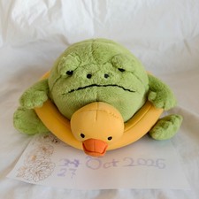 Genuine Jellycat Ricky Rain Frog in a Rubber Ring Brand New with Tags (creased)