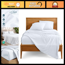 Ultra-Soft Twin XL Sheet Set - 1800 Microfiber Bedding, Deep Pockets, 3 Pieces,