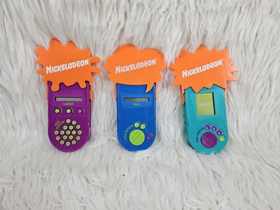 3 Super Cool Nickelodeon Nick Puzzler Memory Game 1995 Vintage Handheld Game 