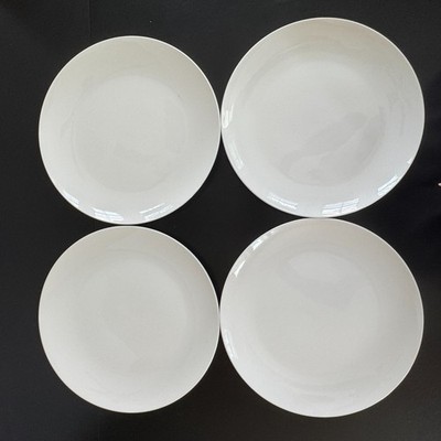 4X Maxwell & Williams Cashmere Round Collection White Coupe Dinner Plates 11''