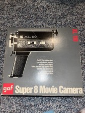 GAF ST/202 Super 8 Movie Camera, W/Light and Leather Case, UNTESTED