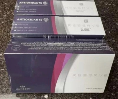 Jeunesse Reserve Resveratrol Antioxidants  Supplement Gel Packs 3 Boxes - 2027