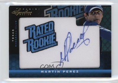 2012 Panini Signature Series Rated 19/299 Martin Perez #147 Rookie Auto RC 1u5y