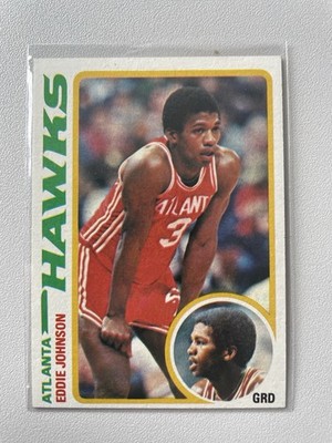 1978 Topps Eddie Johnson Atlanta Hawks NBA Vintage 70s Original