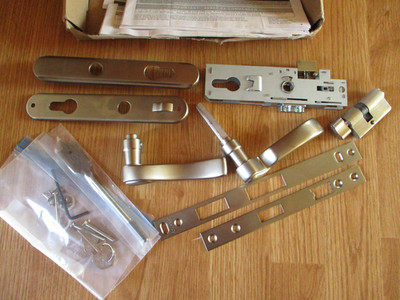 Andersen Nickel Traditional Storm Door Handle 41755 Universal Reversible