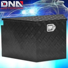 32.5"x20.5"x18" Black Aluminum Truck Trailer Tongue Tool Box Storage w/Lock&Keys