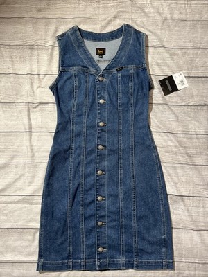 NWT Lee Heritage Sleeveless Rider Denim Dress Sz XS