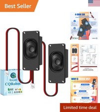 Miniature Loudspeaker 3 Watt 4 Ohm Passive Enclosed Audio/Woofer Speaker Comp...